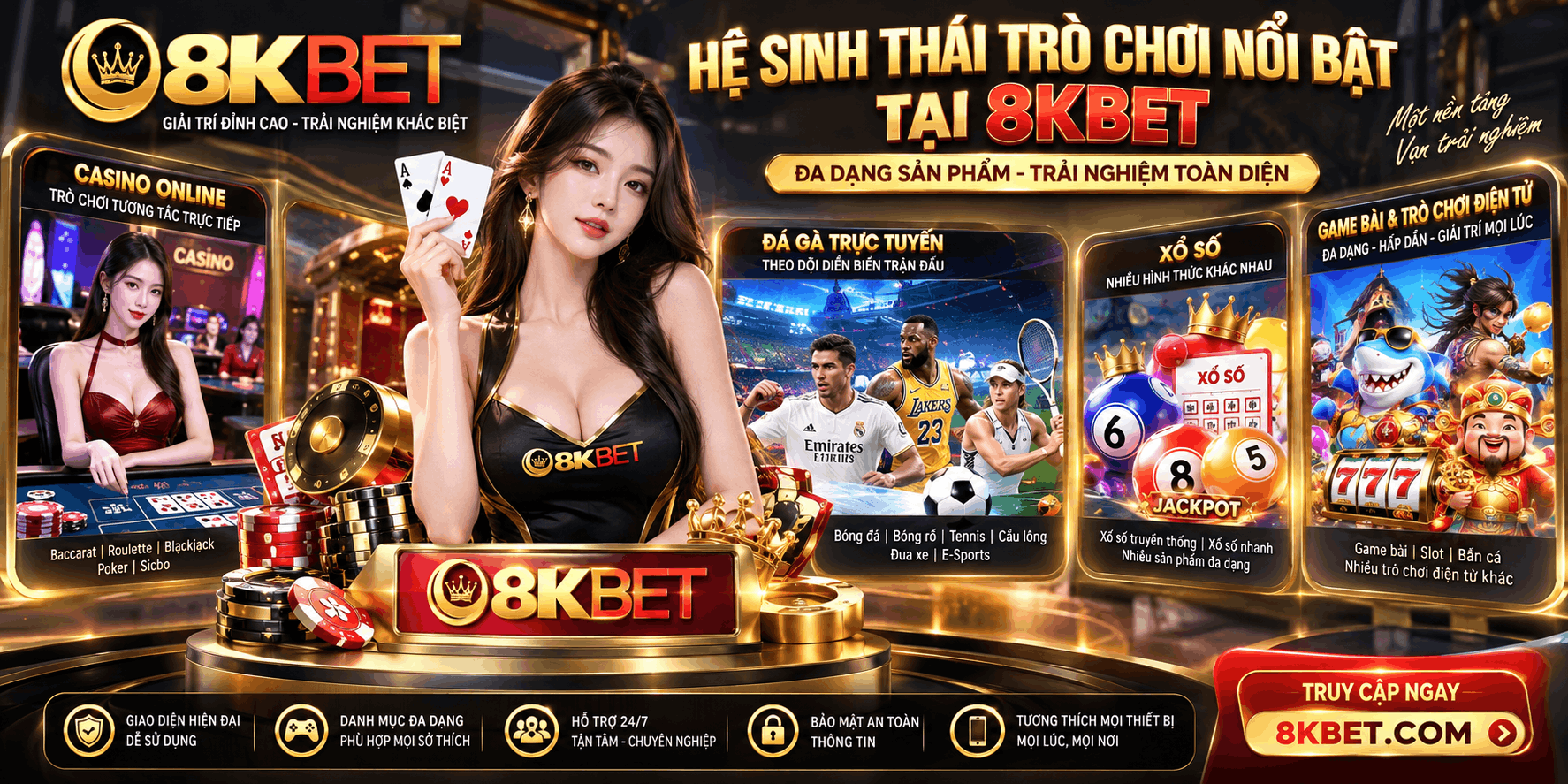 Hệ Sinh Thái Trò Chơi Nổi Bật Tại 8KBET
